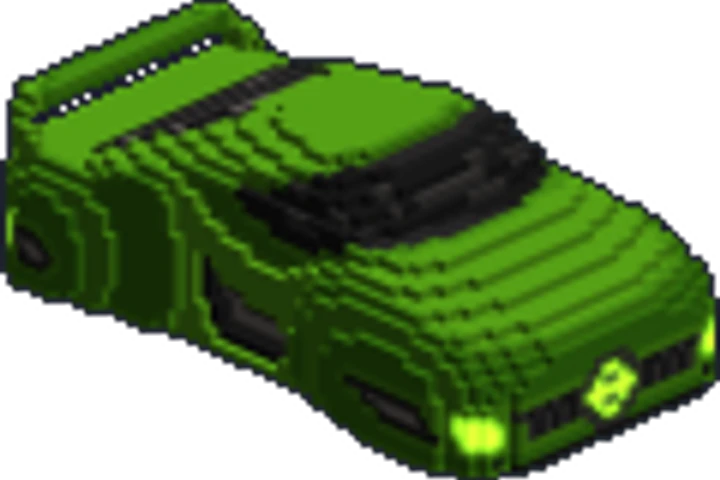 Futuristic Hover Car - Green cover image.