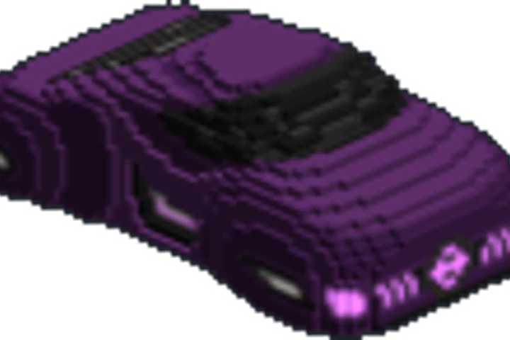 Futuristic Hover Car - Purple cover image.