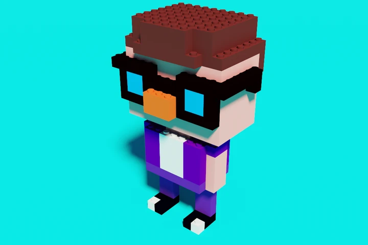 Uncle 3D Voxel Character cover image.